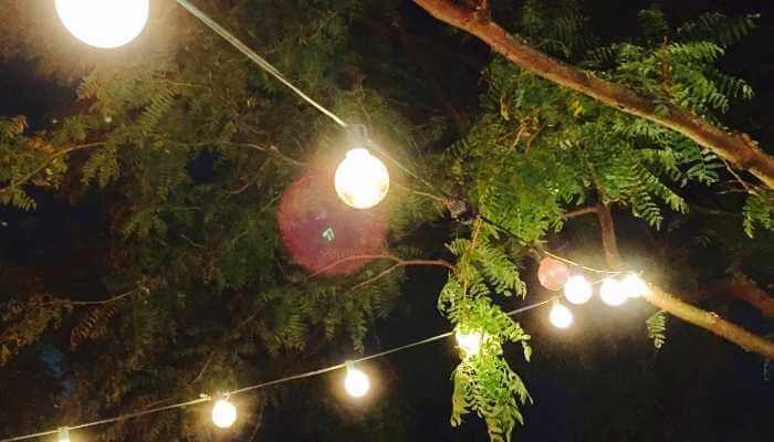 Hanging Lights on a Covered Patio Without Nails